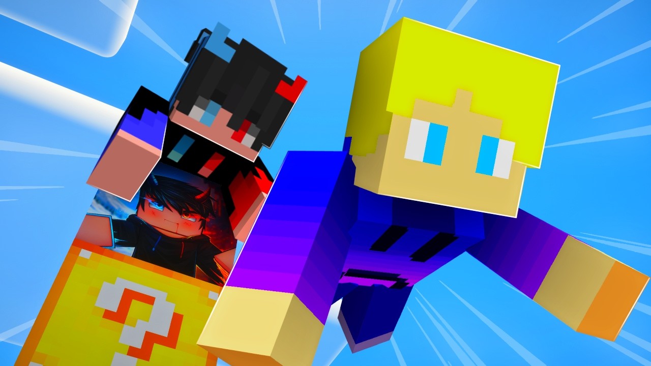 Luckyblock Tårne Med Min Vens EGEN LUCKYBLOCKS I Minecraft?!