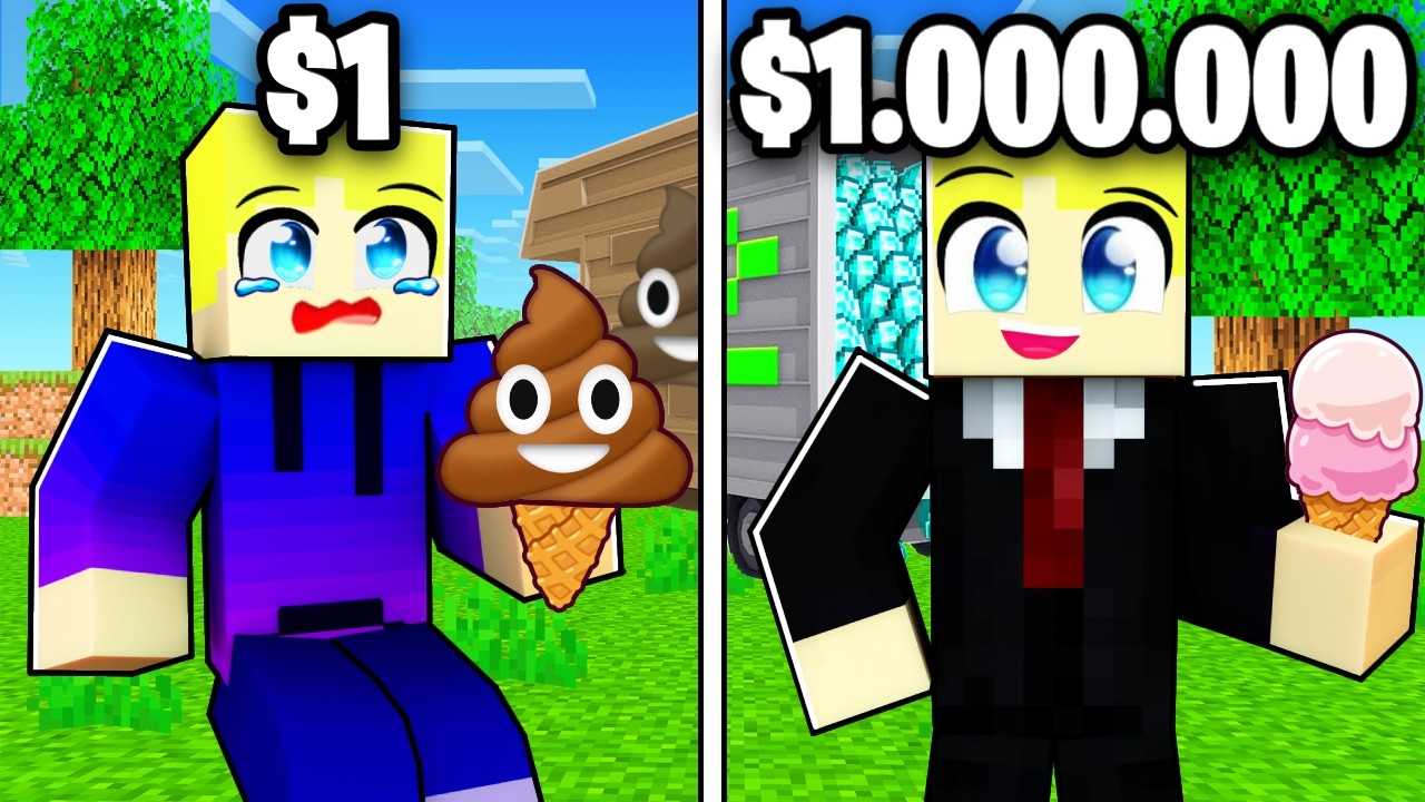 $1 VS $1.000.000 ISBOD I Minecraft!