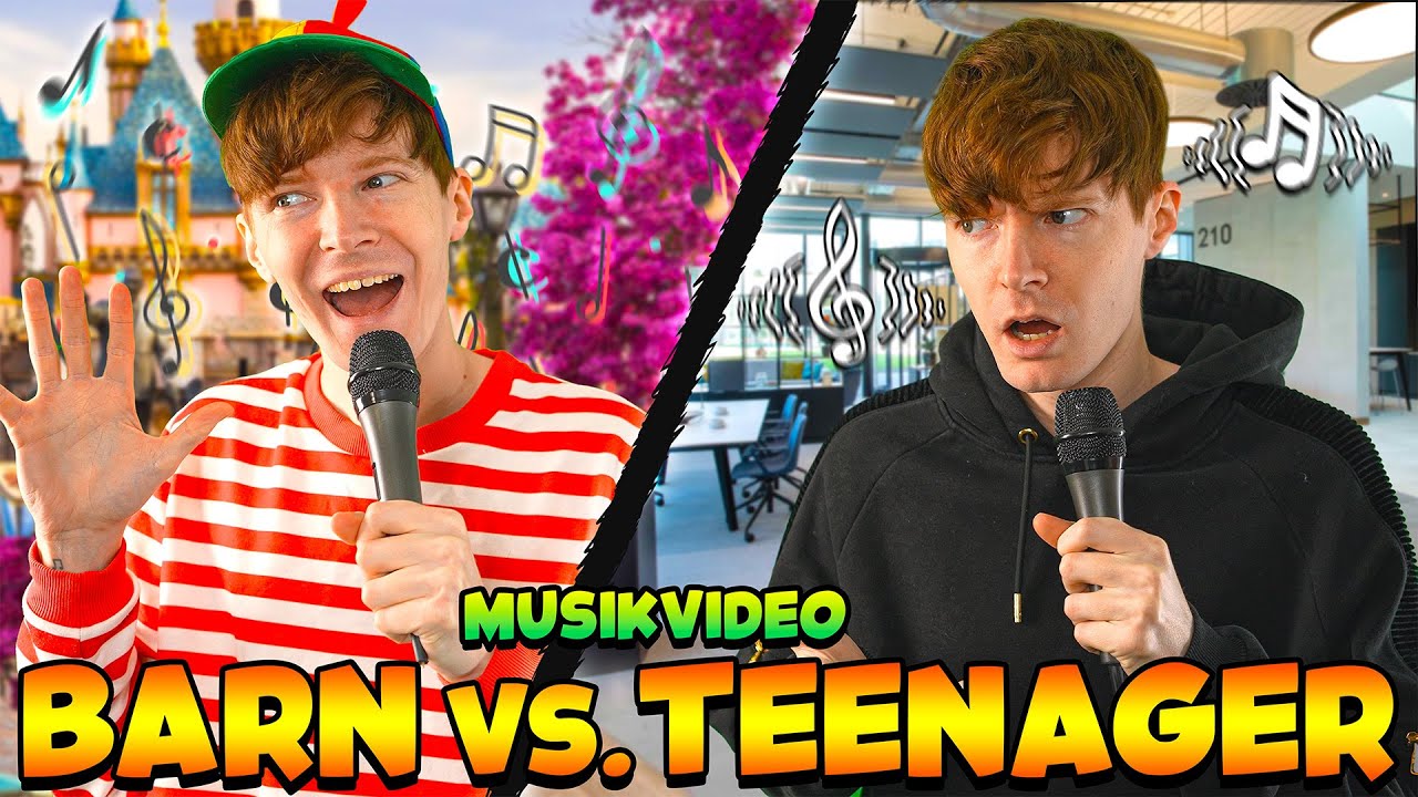 AT VÆRE BARN vs TEENAGER - (Musikvideo)