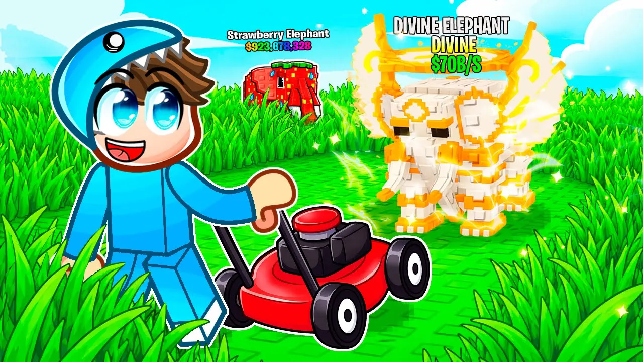 SÅDAN FANDT JEG EN DEVINE BRAINROT i Cut Grass for Brainrots!