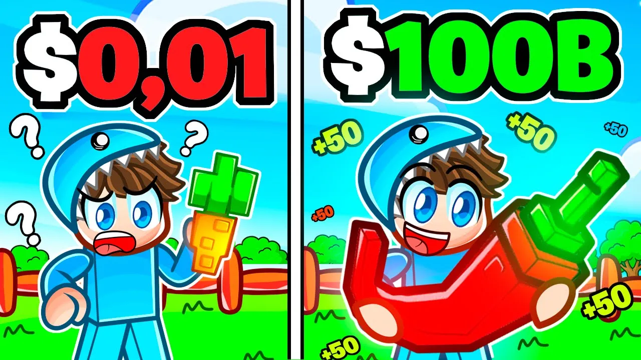 JEG BLIVER RIG i GROW A GARDEN i Roblox!