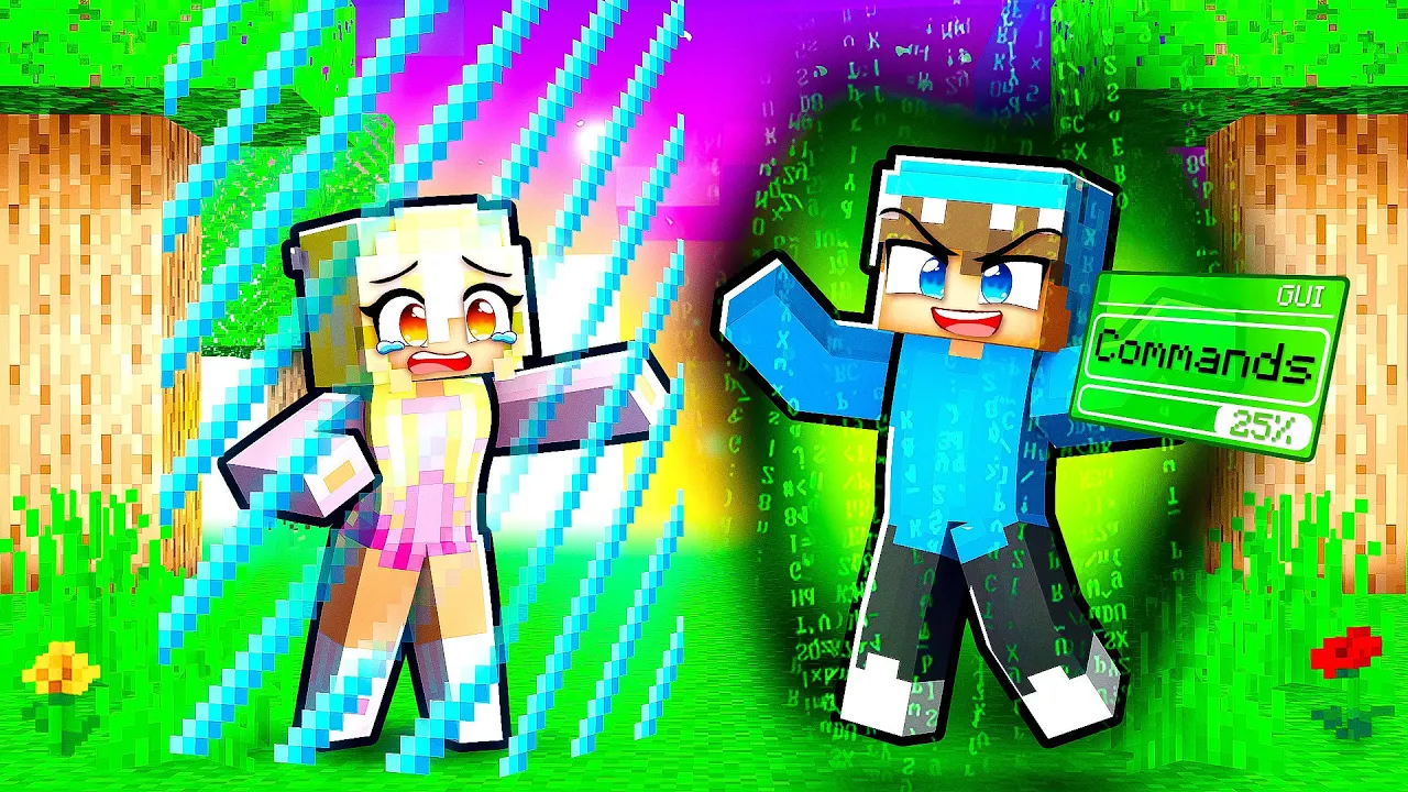 PRANKER MIN SØSTER MED /SNYD i Minecraft!