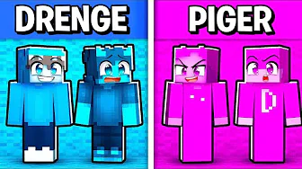 Piger Vs Drenge Farve Gemmeleg i Minecraft!