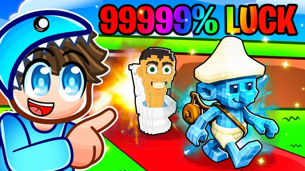 JEG Får UENDELIG LUCK i Steal A Brainrot i Roblox!