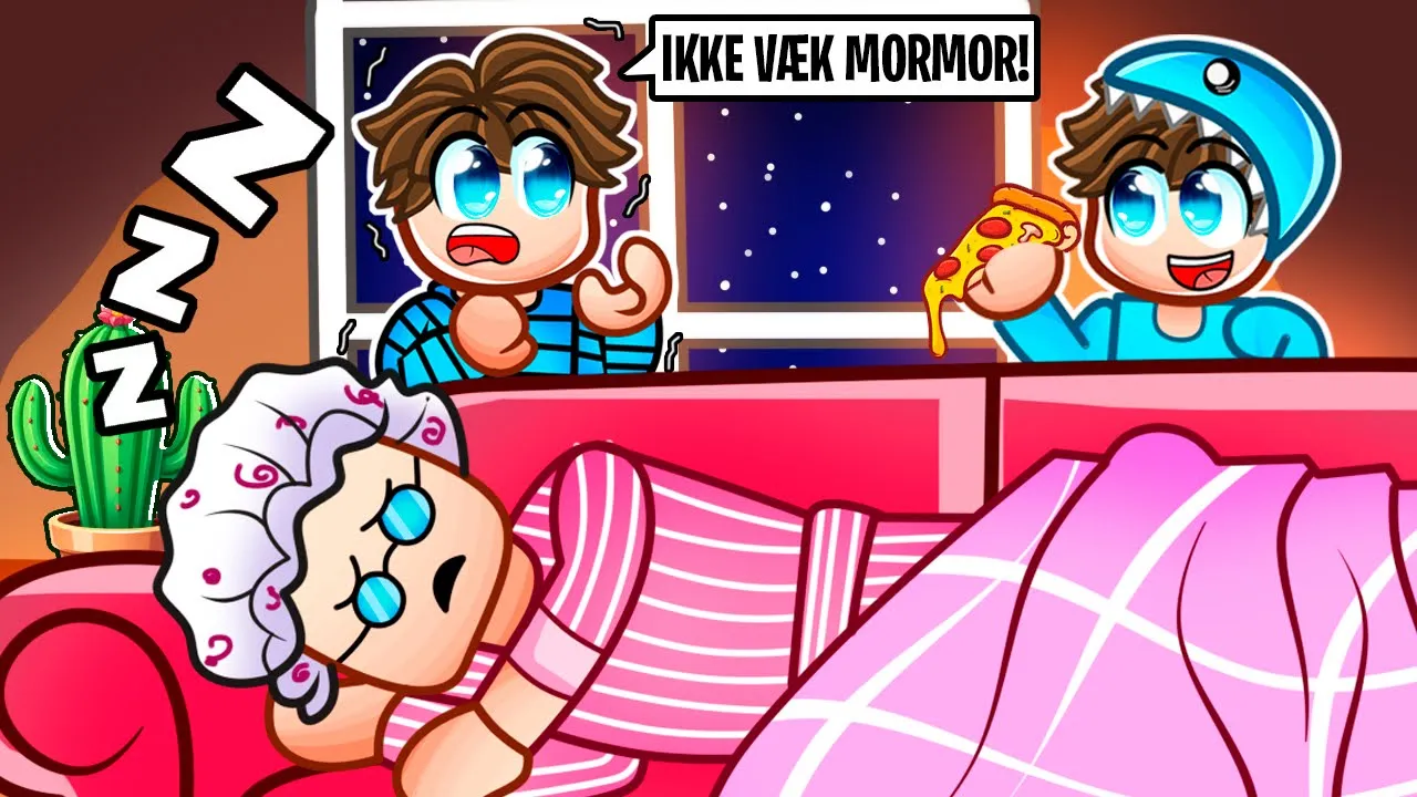 MIG OG JUDEX MÅ IKKE VÆKKE HANS MORMOR I ROBLOX!