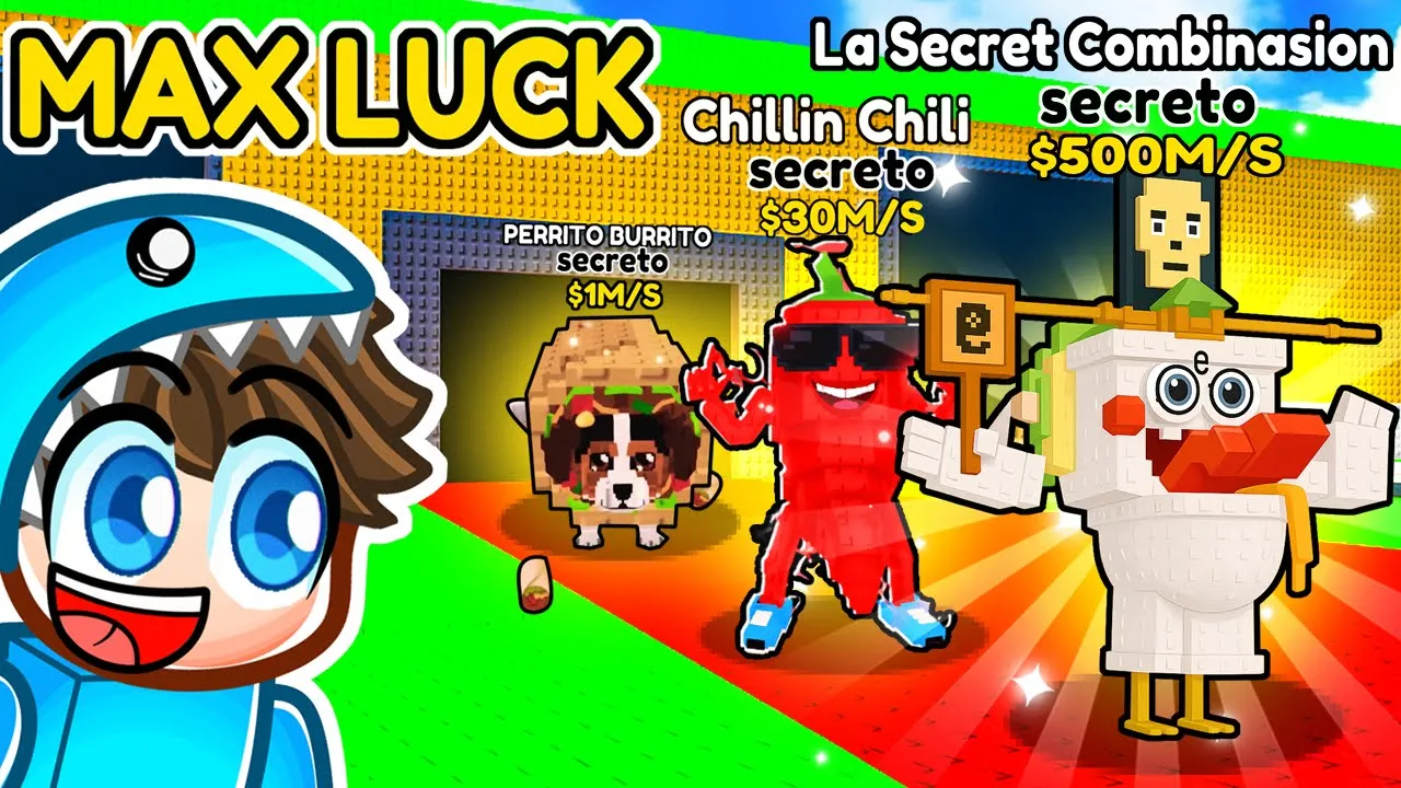 JEG FÅR MAX LUCK AF EJEREN I STEAL A BRAINROT! 