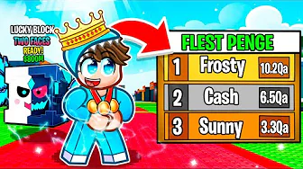 SÅDAN BLEV JEG #1 i BE A LUCKY BLOCK I ROBLOX!