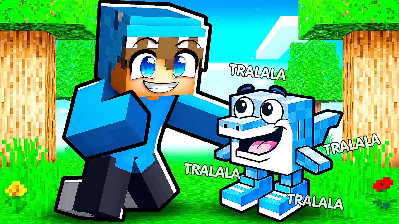 Jeg ADOPTERER Baby Tralaleo Trallala i Minecraft!