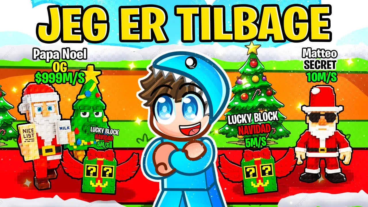 JEG FÅR DE VILDESTE JULEGAVER i Steal a Brainrot i Roblox