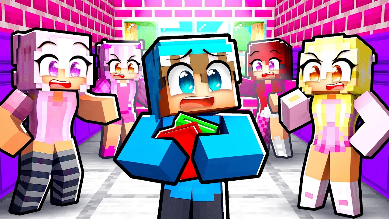 Jeg Sneg Mig Ind på en PIGE-SKOLE i Minecraft!