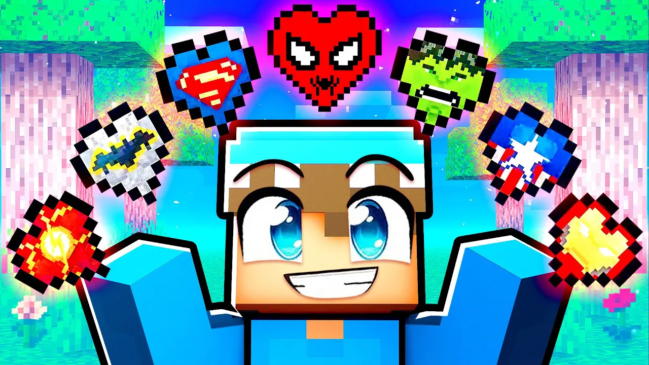 Jeg Får SUPERHELTE HJERTER i Minecraft!