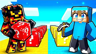 Lucky Block Race imod MrSpyplant i MInecraft!