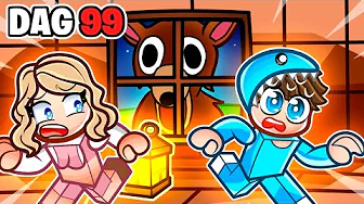 Kan vi Overleve 99 DAGE i Roblox-skoven Med Nat?