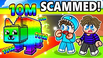 VI BLEV SCAMMED MED DET BEDSTE PET i Steal A Brainrot i Roblox!