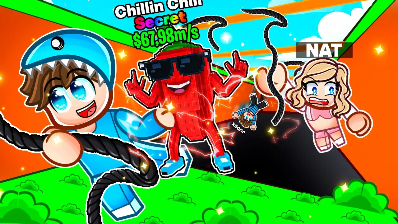 Mig og Nat FIK Den BEDSTE BRAINROT i Swing Obby for Brainrots!