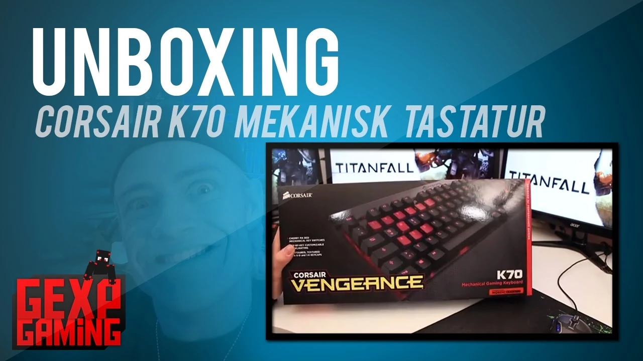 Unboxing corsair k70 mekanisk keybord !