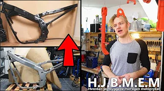 Hvordan jeg byggede min egen motorcykel DEL 6 - Stellet totalt klargøres
