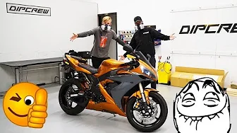 DipCrew "Spray wrapper" min motorcykel i den vildeste farve ! (Reklame)