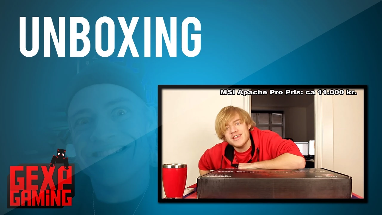 Unboxing af MSI Apache pro Bærbar