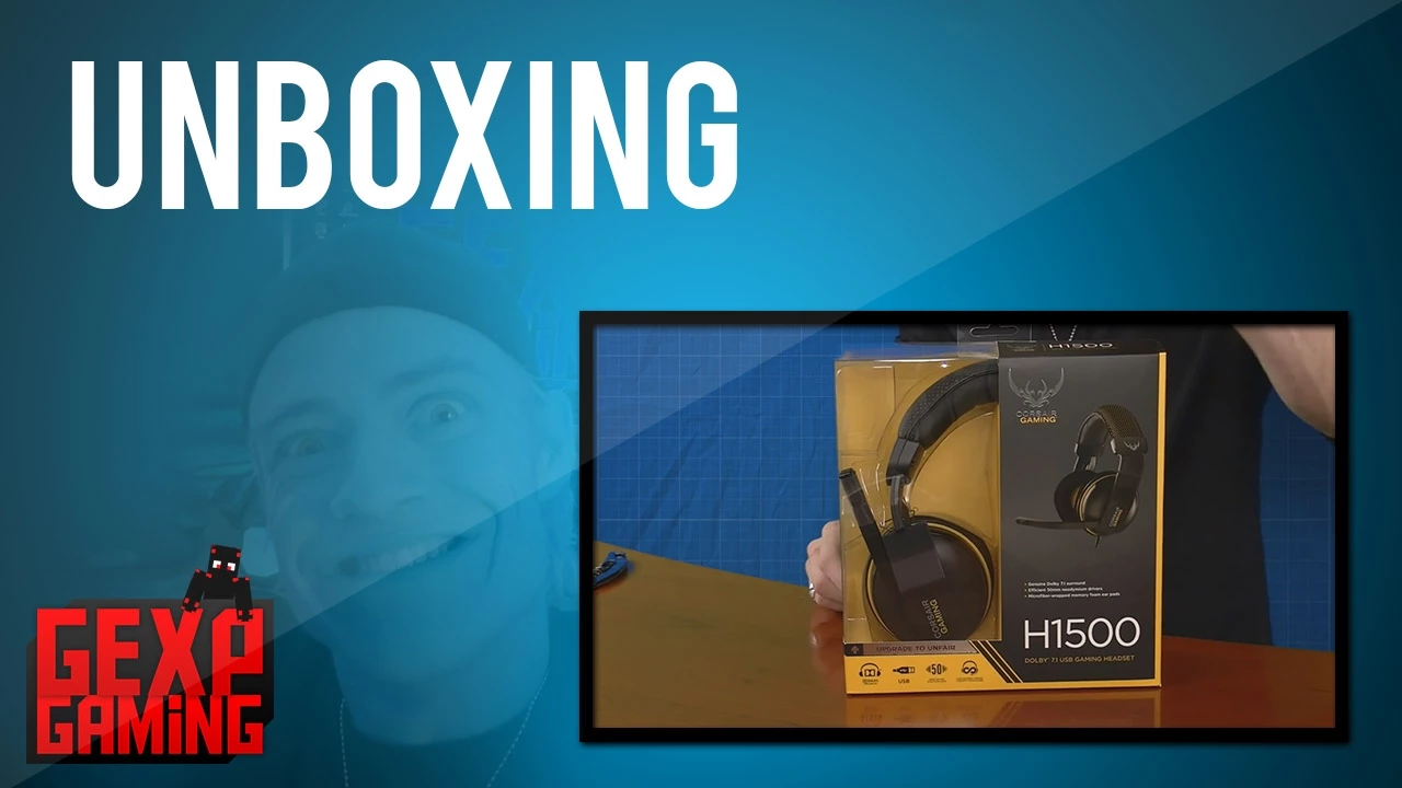 Unboxing og første kig !! - Corsair H1500 headset