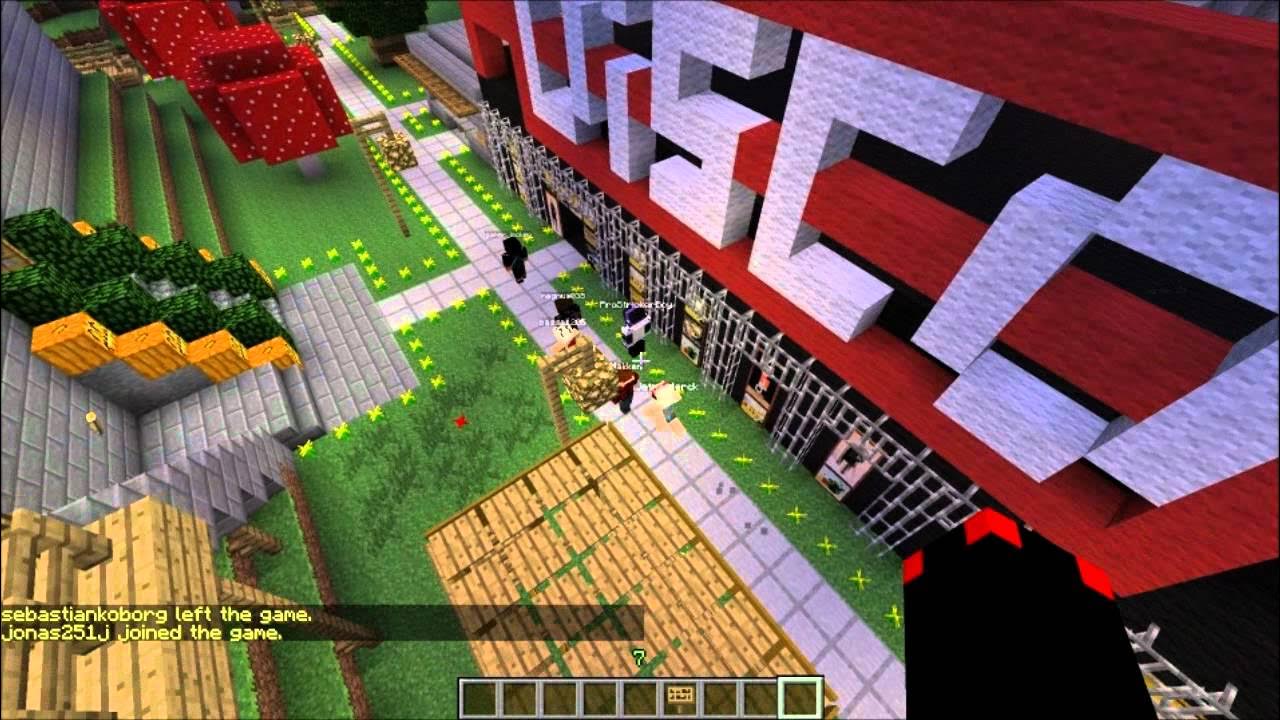 Gexpgaming Minecraft 1000 players på serveren party.