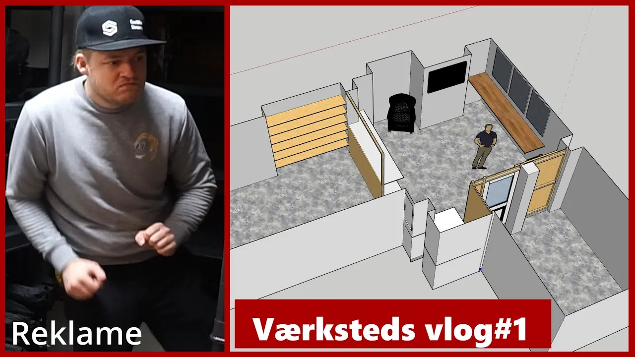 ENDELIG HAR JEG MIT EGET VÆRKSTED! (Værkstedsmakeover EP1)