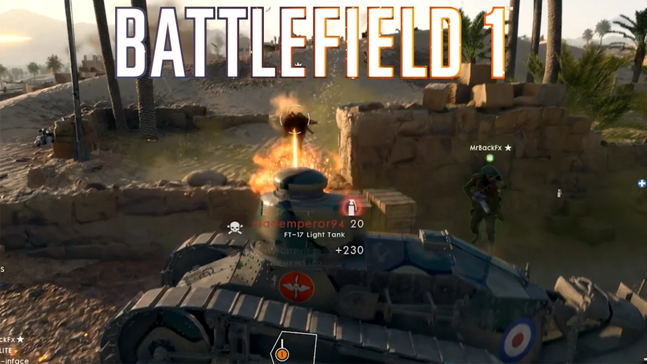 Battlefield 1 - En tank 35 kills !