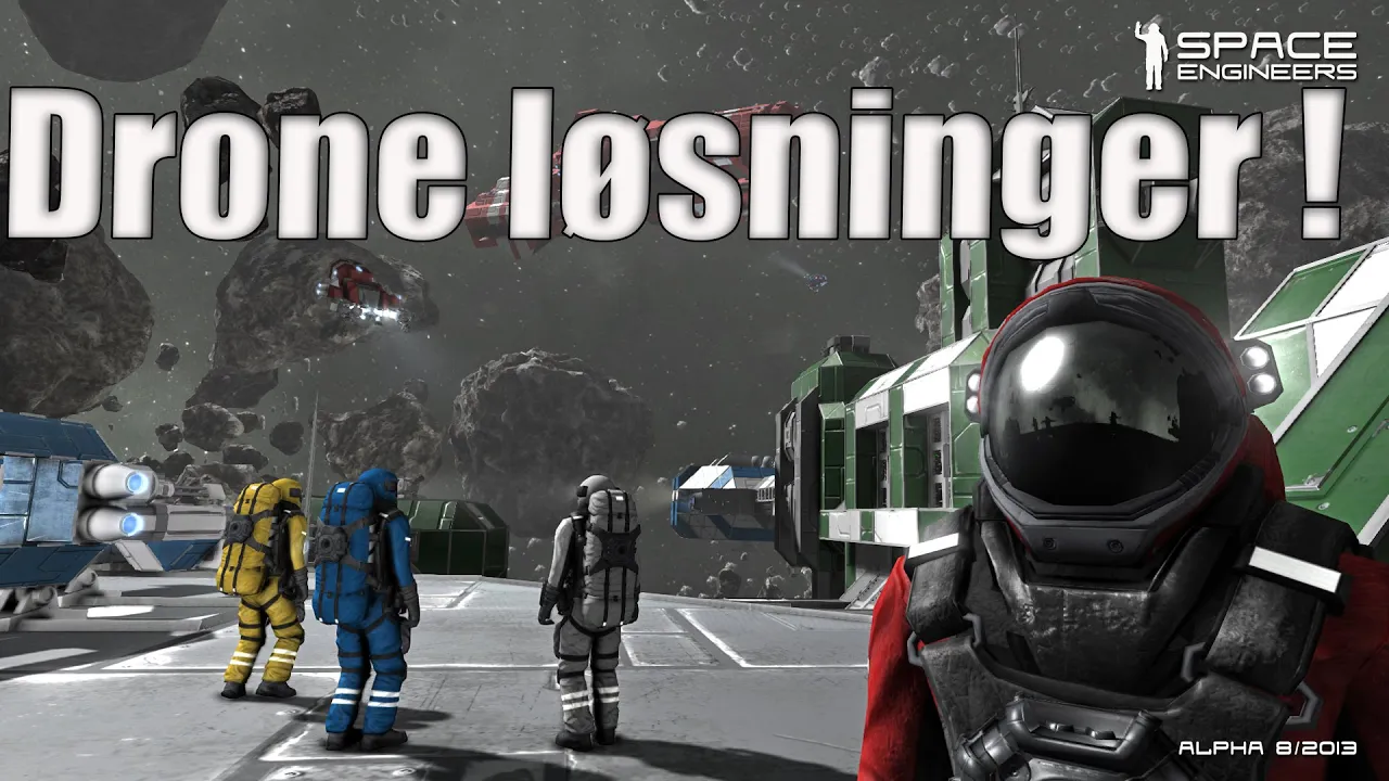 Space Engineers Ufo progress #6 - Drone løsninger