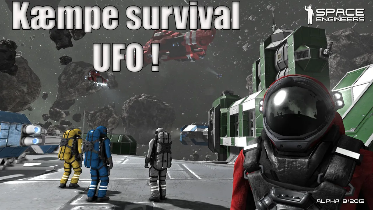 Space engineers - Kæmpe survival UFO !