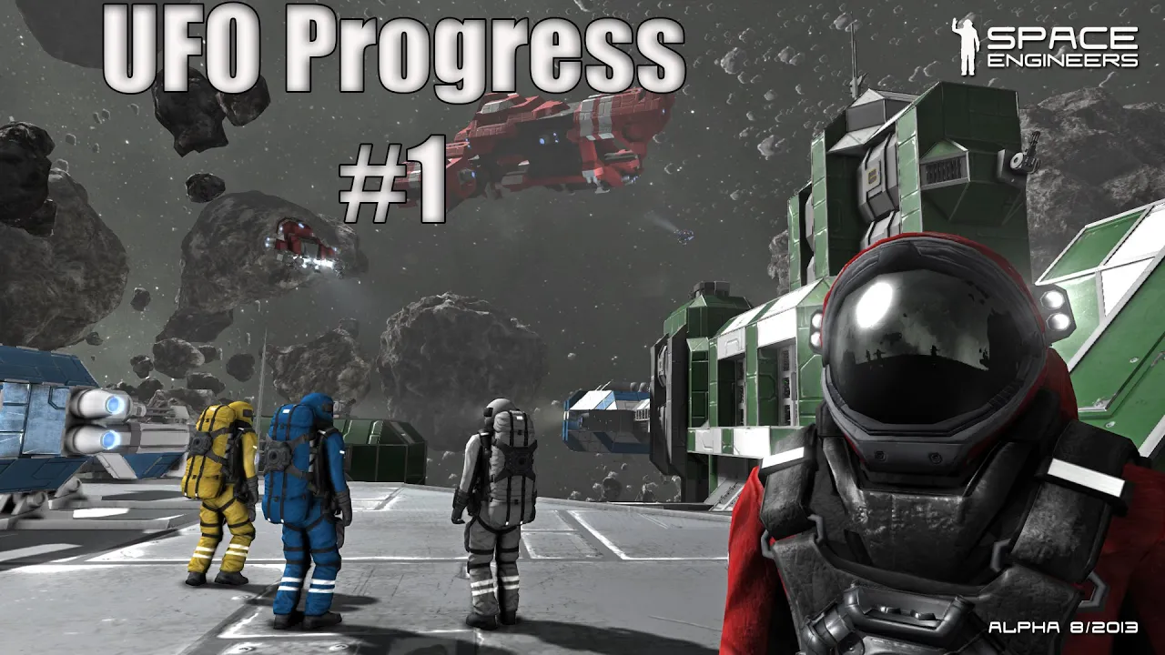 Space Engineers - Ufo progress #1 (Survival)