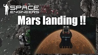 Space Engineers Easy survival EP 24 - Hård landing på Mars !!