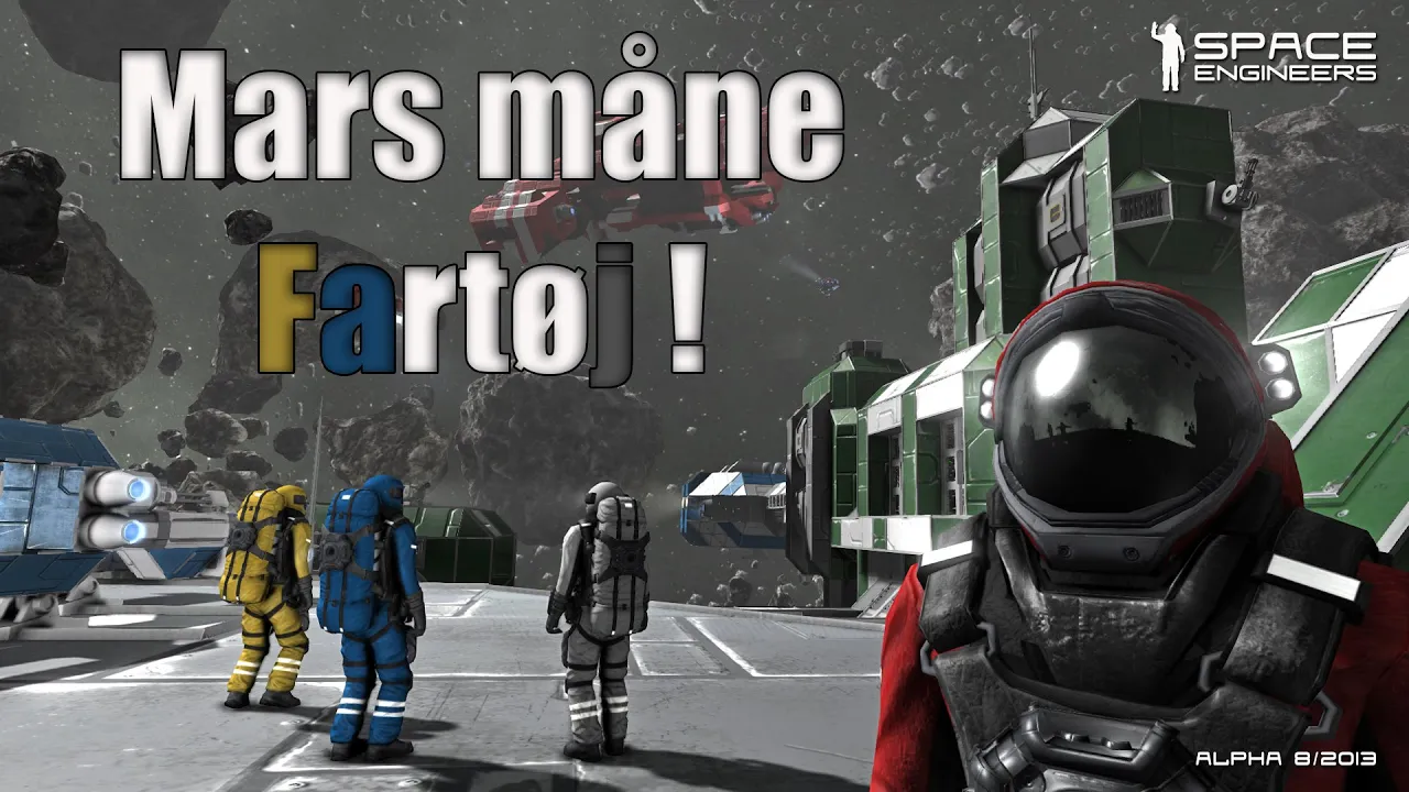 Space Engineers - Ufo progress #7 Mars Måne Fartøj !