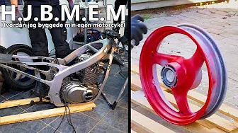 Hvordan jeg byggede min egen motorcykel DEL 4 - Cyklen splittes ad og fælge Lakeres !