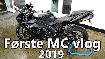 Yamaha R1 Kørevlog - Første tur i 2019 !!!