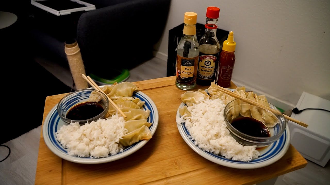 De her koster kassen i Sushi restauranter - hjemmelavet gyoza