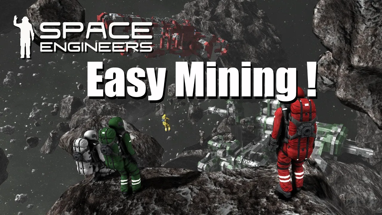 Space Engineers Easy survival EP 7 - Easy Mining !