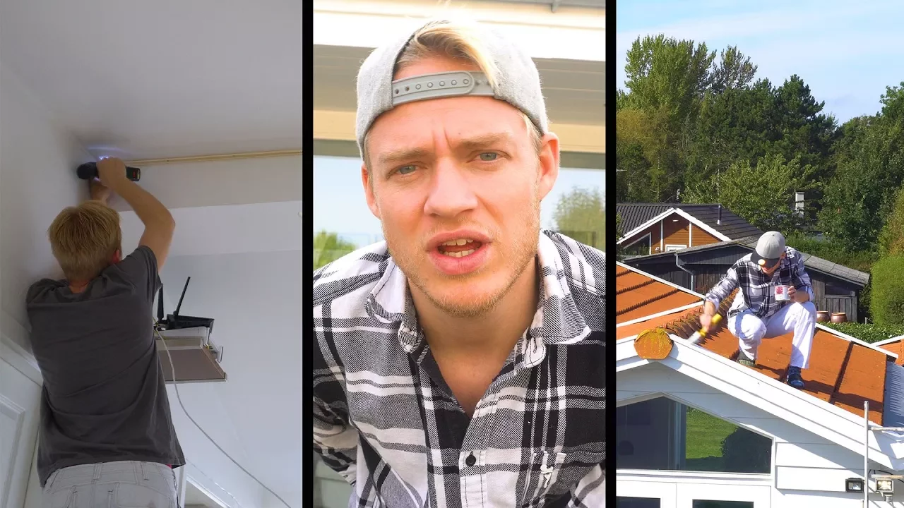 En dag på LANDET #22 - TRÆKKER LAN NETVÆRK OG MALER TAGET !