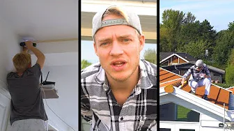 En dag på LANDET #22 - TRÆKKER LAN NETVÆRK OG MALER TAGET !