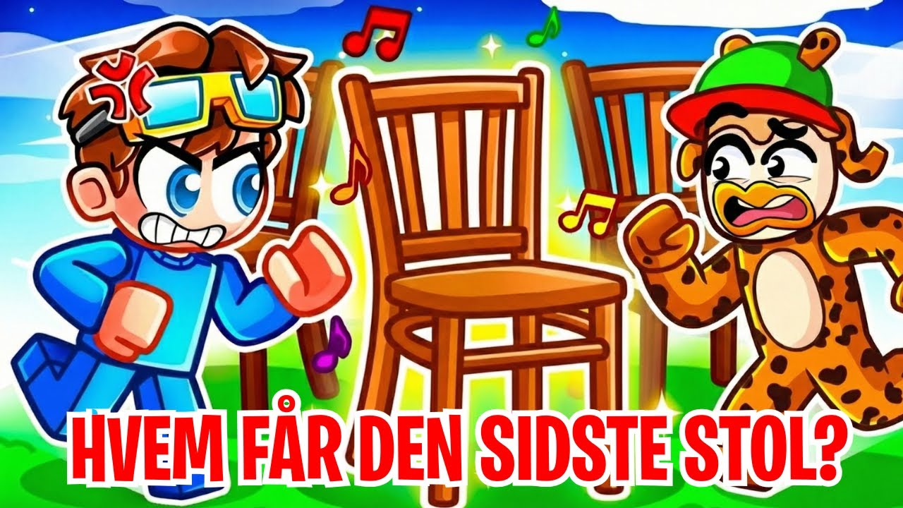 Giraf mod Søn i Musical Chairs 🎵🪑