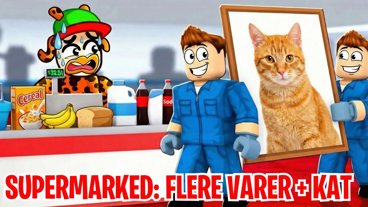 Supermarked Part II: Flere varer OG EN KAT! i min Roblox-BUTIK! 🤯🛒