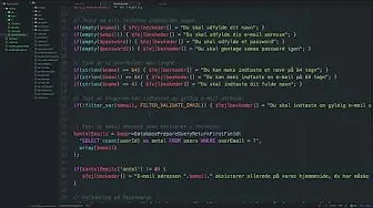 Opret brugeren i vores database | Byg et brugersystem i PHP (serie)