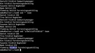 sed - filtrer og transformer tekst | Lær Linux for begyndere (serie)