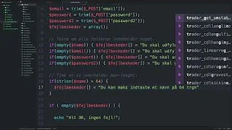 Validering af data fra vores formular | Byg et brugersystem i PHP (serie)