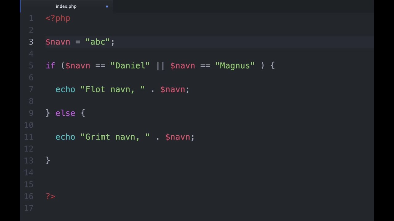 Konsekvenser, strings og integers | PHP for begyndere