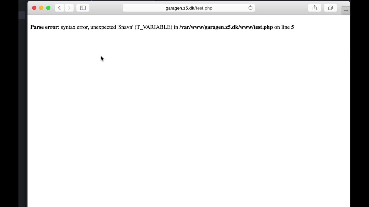 Fejlsøgning af kode i PHP | PHP for begyndere