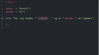 Variabler i PHP