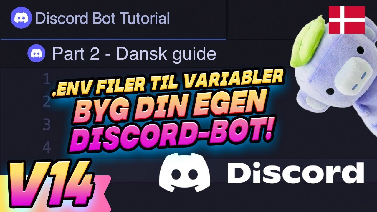 🤖 Dansk Discord Bot Part 2 .env filer | E-læring Byg din egen Discord bot