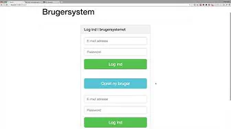 Brug JavaScript/jQuery til at lave en lækker slide-effekt | Byg et brugersystem i PHP (serie)
