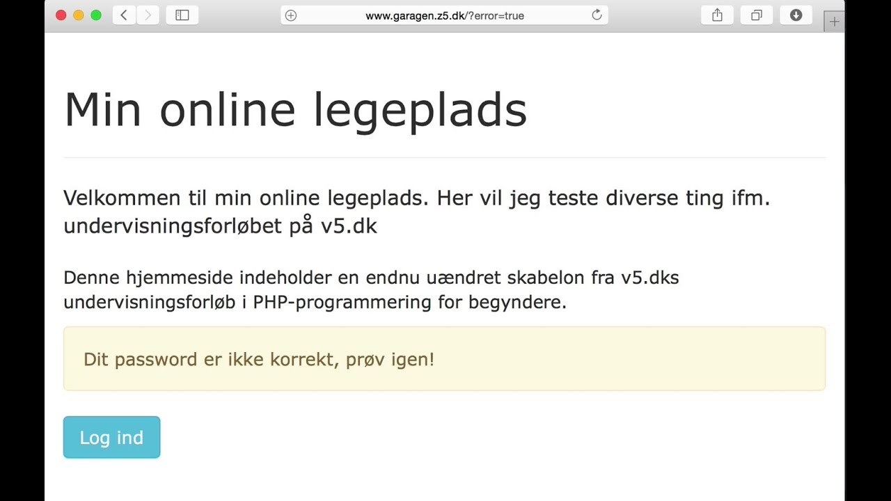 Projekt: Byg en formular i PHP - Del 2 af 3 | PHP for begyndere