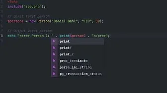 Opsummering med første lille OOP-app | Videre med PHP-programmering (OOP)